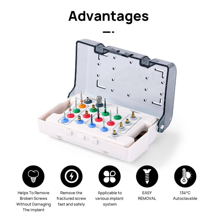 Universal Dental Implant Screw Removal Kit - AZDENT - azdentall.com