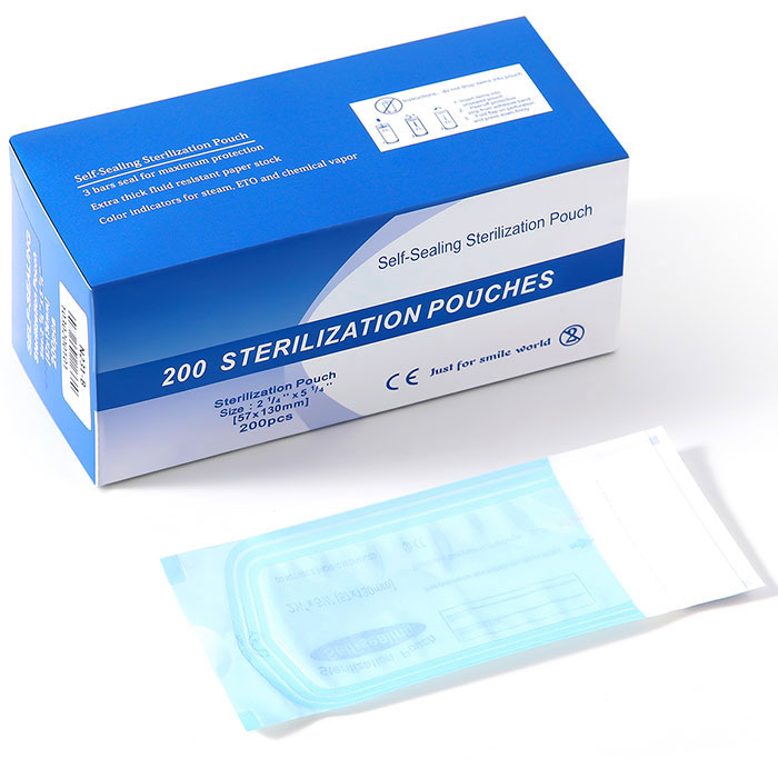 Dental Self-Sealing Sterilization Pouch 2.25"x 5.25" 200pcs/Box - azdentall.com