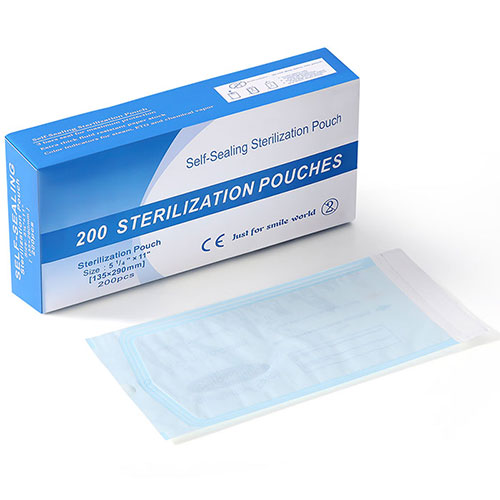 Dental Self-Sealing Sterilization Pouch 5.25"x11" 200pcs/Box - azdentall.com