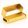 Dental Burs Drill Disinfection Block High Speed Handpiece Holder Golden 30 Holes-azdentall.com