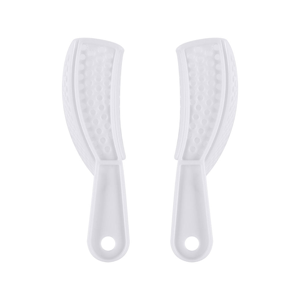 Dental Impression Trays Perforated Plastic Autoclave 5 Sizes Upper And Lower 2pcs/Pack
