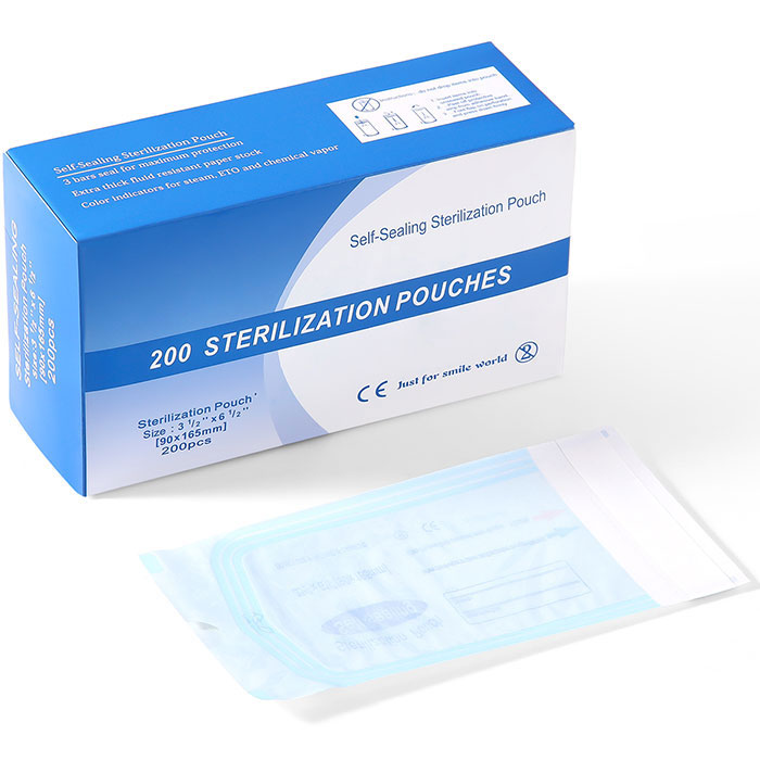 Dental Self-Sealing Sterilization Pouch 3.5"x 6.5" 200pcs/Box - azdentall.com