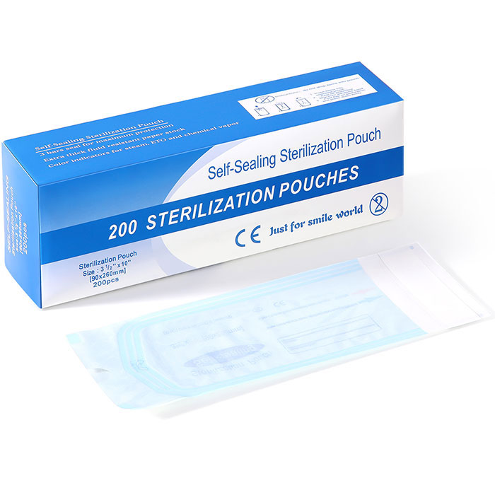 Dental Self-Sealing Sterilization Pouch 200pcs/Box 5 Sizes - azdentall.com