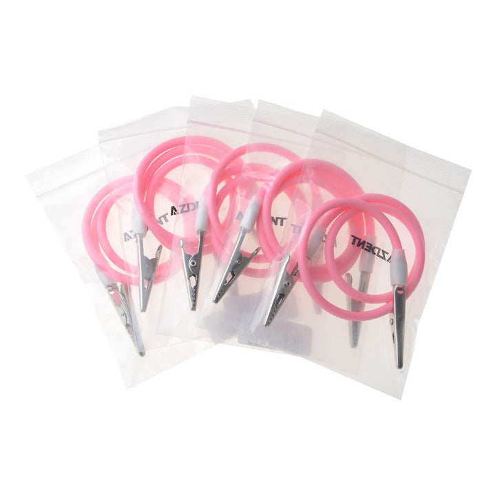 5pcs AZDENT Dental Bib Clip Napkin Holder Silica gel Autoclavable Pink Color - azdentall.com