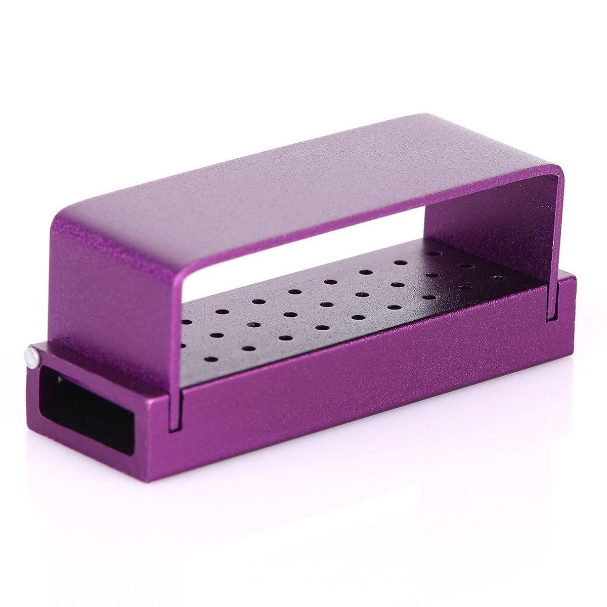 Dental Burs Drill Disinfection Block High Speed Handpiece Holder Purple 30 Holes-azdentall.com