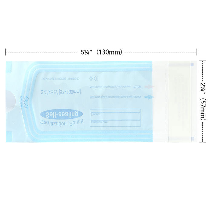 Dental Self-Sealing Sterilization Pouch 2.25"x 5.25" 200pcs/Box - azdentall.com