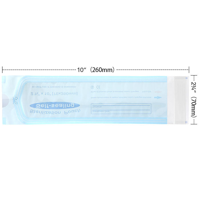 Dental Self-Sealing Sterilization Pouch 2.75"x10" 200pcs/Box - azdentall.com