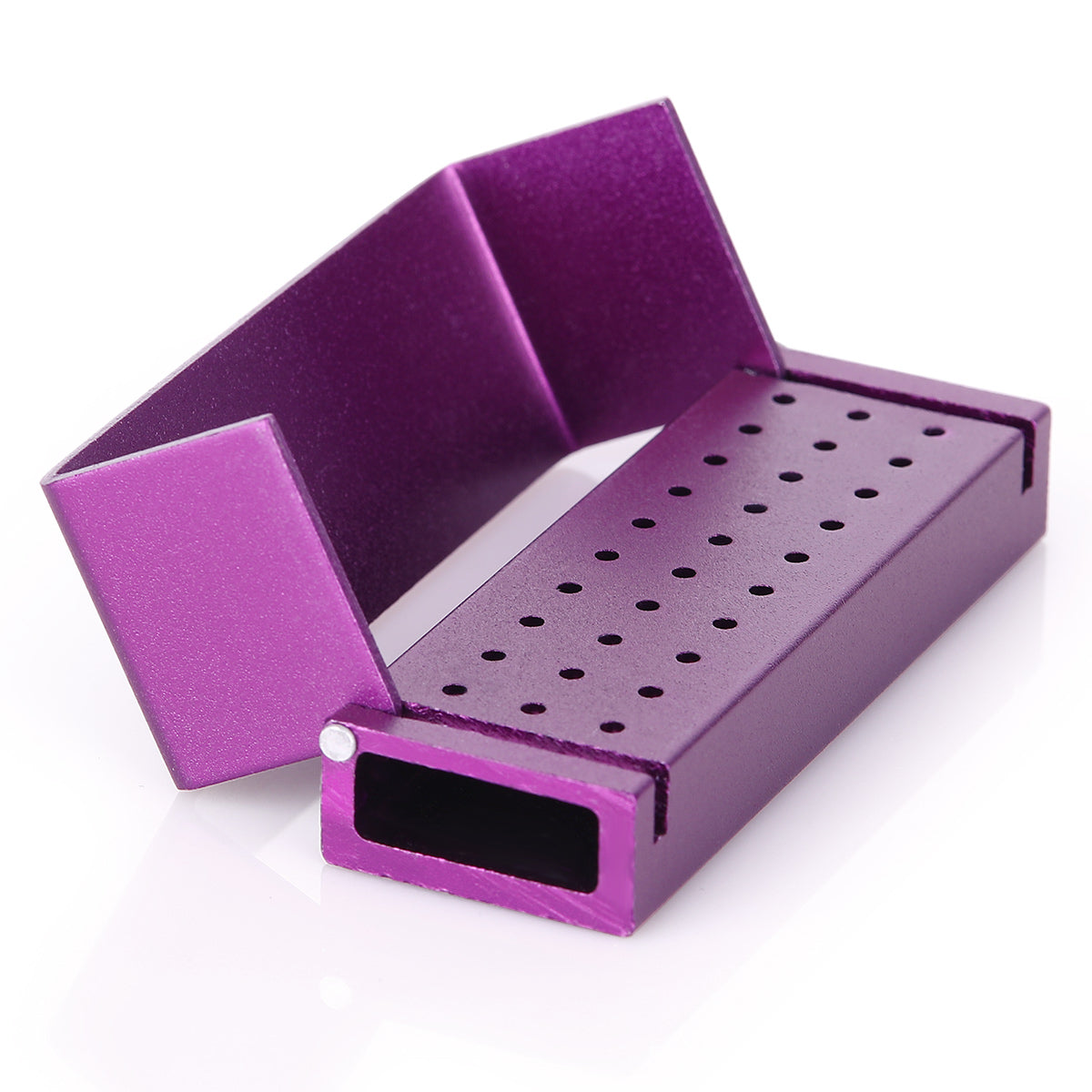 Dental Burs Drill Disinfection Block High Speed Handpiece Holder Purple 30 Holes-azdentall.com