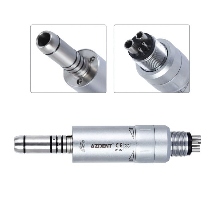 AZDENT 1:1 Dental Slow Speed E-type Air Motor Internal Water 4 Holes - azdentall.com