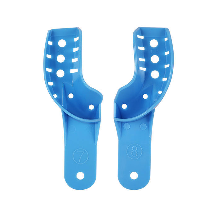 Dental Impression Trays Kit Autoclavable Perforated Plastic All Sizes 10Pcs/Pack - azdentall.com