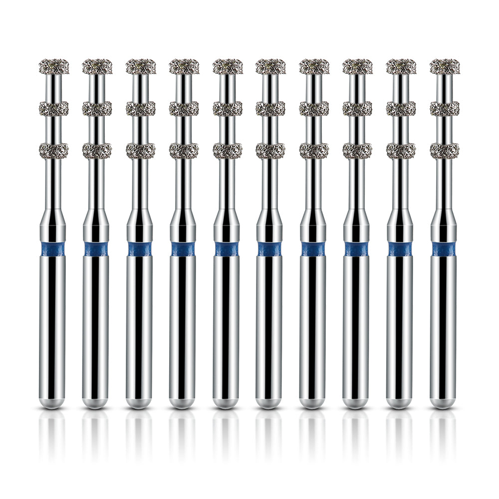 AZDENT Dental FG Diamond Burs VP-21 Depth Marking 10pcs/Box-azdentall.com