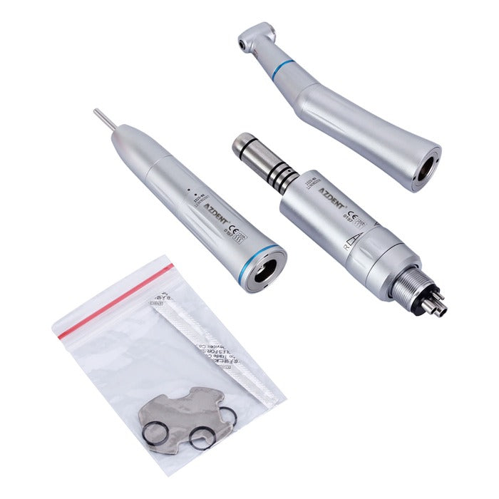 AZDENT 1:1 Slow Speed Handpiece & Air Motor Set With Internal Water Spray - azdentall.com