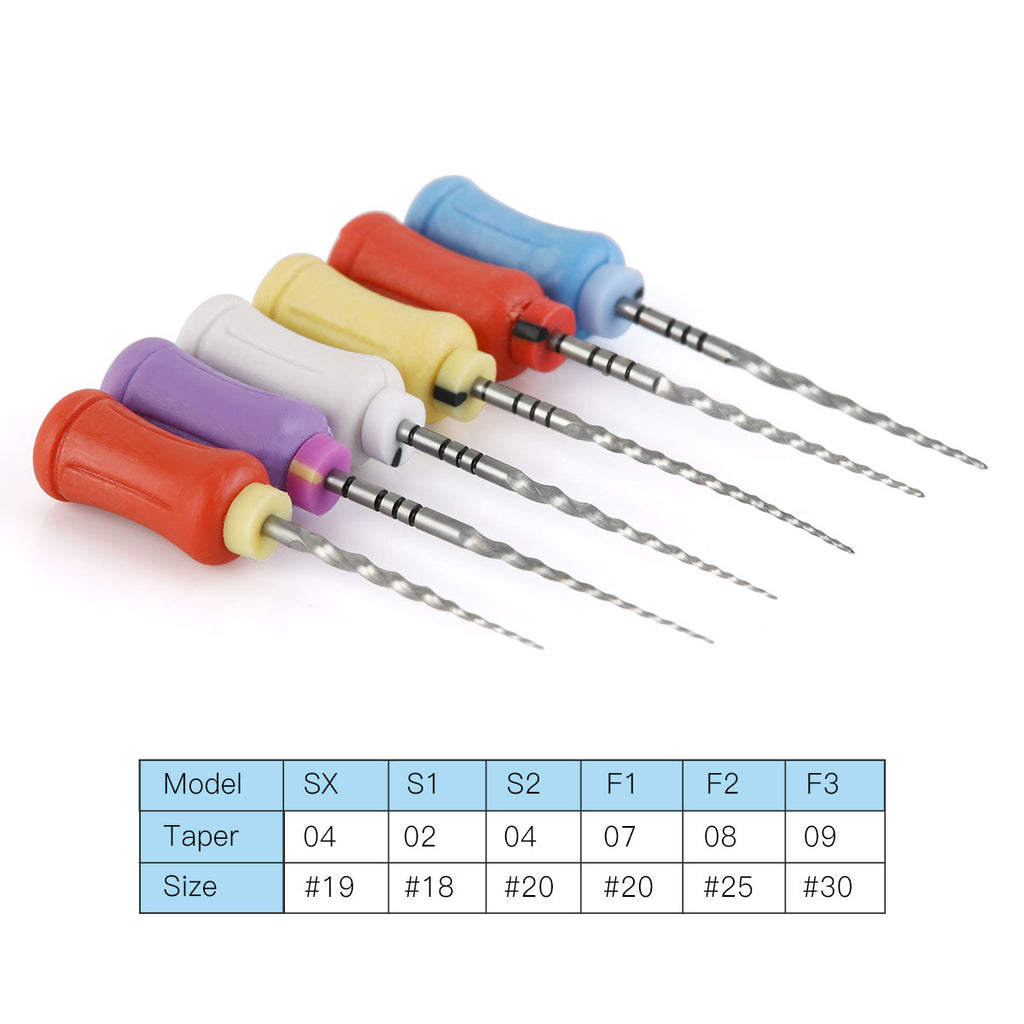 AZDENT Dental Endodontics NiTi Hand Use Super Rotary File 25mm SXF3 6