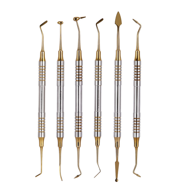 Dental Tools Composite Resin Filling Spatula Titanium Plated Head Fill