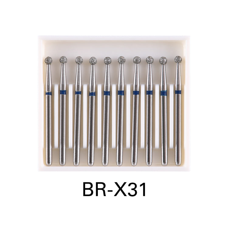 100 Pcs 1.6mm Diamond Bur Bits Drill FG TR-11 - Dental Burs