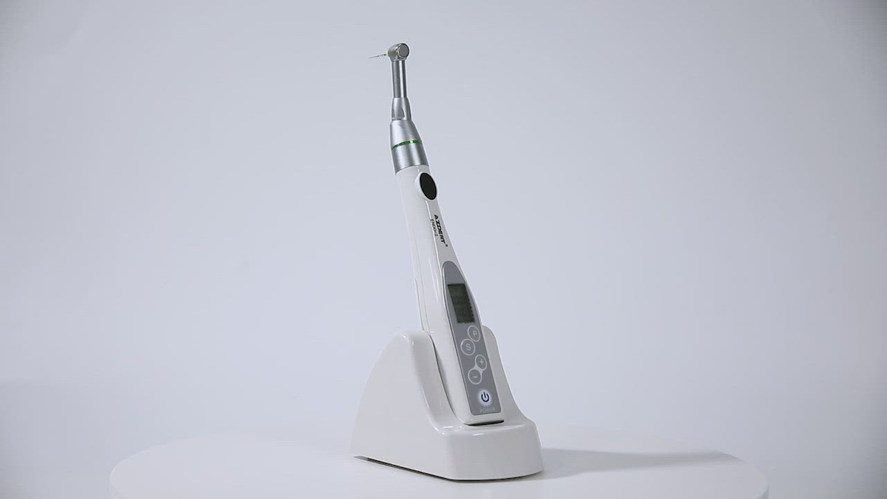 Load video: AZDENT Dental Mini Cordless Endo Motor Treatment ENDO-2 With 16:1 Contra Angle 9 Programs With Reciprocation Function-azdentall.com