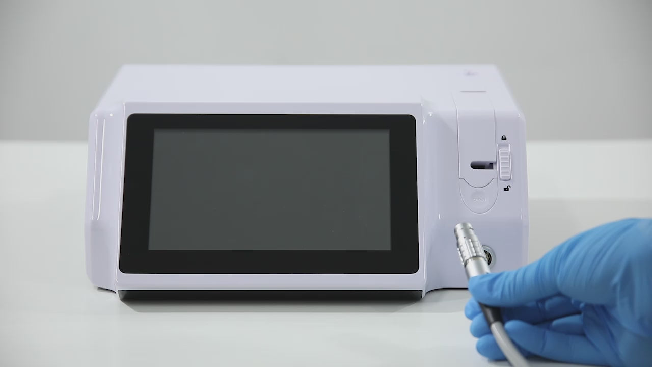 Load video: AZDENT Dental Implant Motor, Surgical Brushless, Color Touch Screen, With 20:1 Fiber Optic Contra Angle, 80Ncm Auto-Calibration Function - azdentall.com