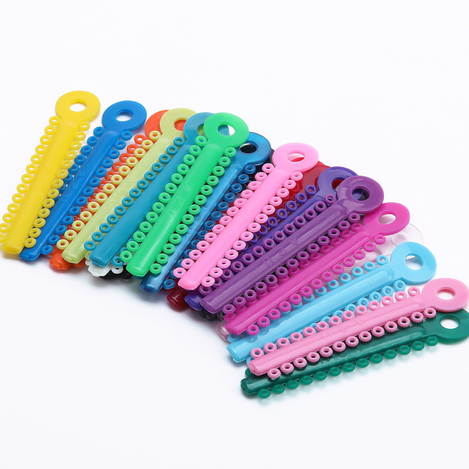 AZDENT Orthodontic Ligature Ties Multi-Color & Clear Color 1014pcs/pack - azdentall.com