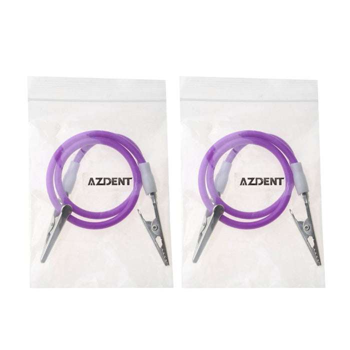 2pcs AZDENT Dental Bib Clip Napkin Holder Silica gel Autoclavable Light Purple Color - azdentall.com