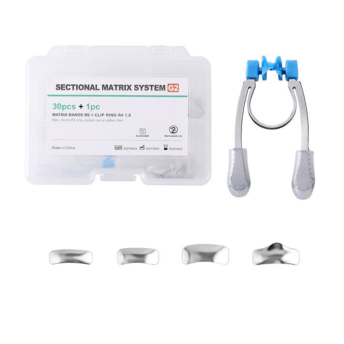 Dental Sectional Contoured Metal Matrices Matrix Refill G2 30pcs Bands ...