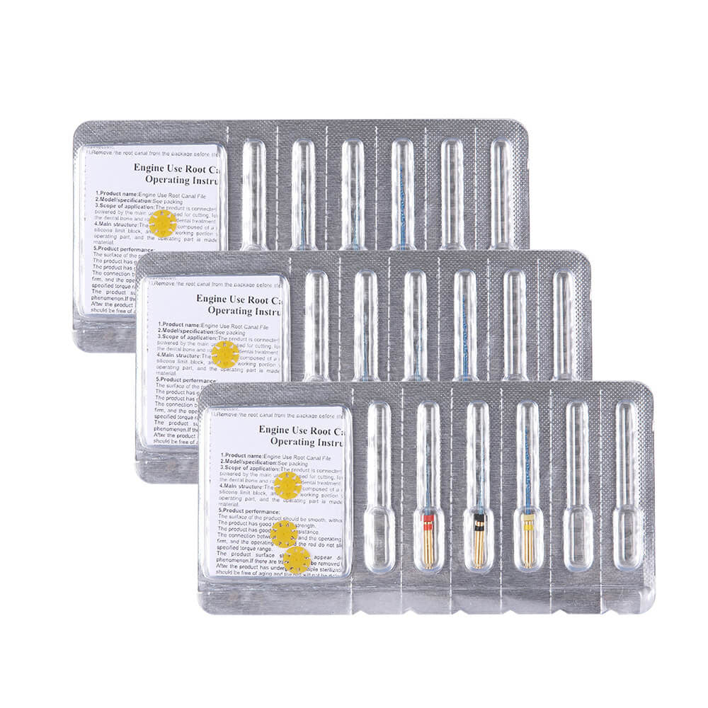 Dental Reciprocating Blue Files Niti Rotary Heat Activated 21mm 3pcs/P