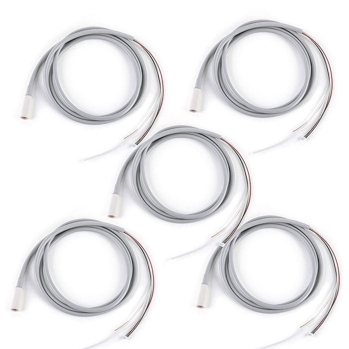 5pcs Dental Ultrasonic Scaler Cable Tube with LED. Compatible with EMS & Woodpecker Ultrasonic Dental Scaler