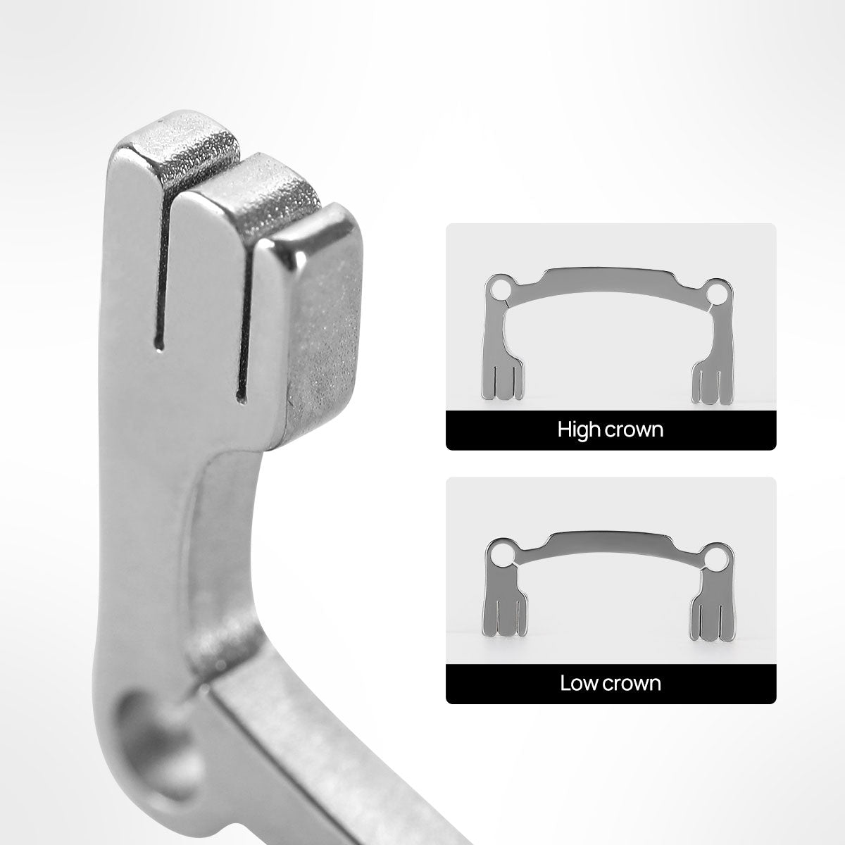Dental Resin Polishing Strip Holder Autoclavable Dentist Tool Low And High Crown 2Pcs/Box