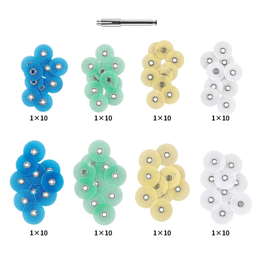 Dischi Lucidanti Dentali Riduzione Lorda Contorno Mandrino Strisce Set Dischi Lucidanti Dentali Riduzione Lorda Contorno Mandrino Strisce Set