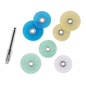 AZDENT Polishing Discs Gross Reduction Contouring Mandrel Stripes Set NO1.075 80p/Box-azdentall.com