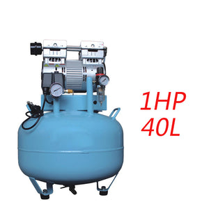 Dental Noiseless Oil Free Oilless Air Compressor 40L 780W 150L/min for 1PC Dental Chair