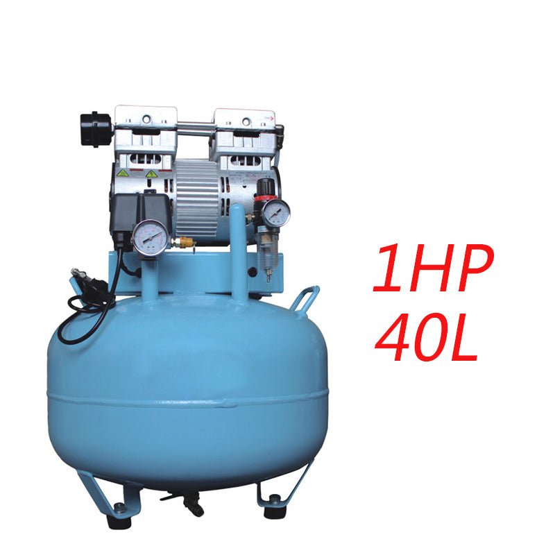 Dental Noiseless Oil Free Oilless Air Compressor 40L 780W 150L/min for 1PC Dental Chair