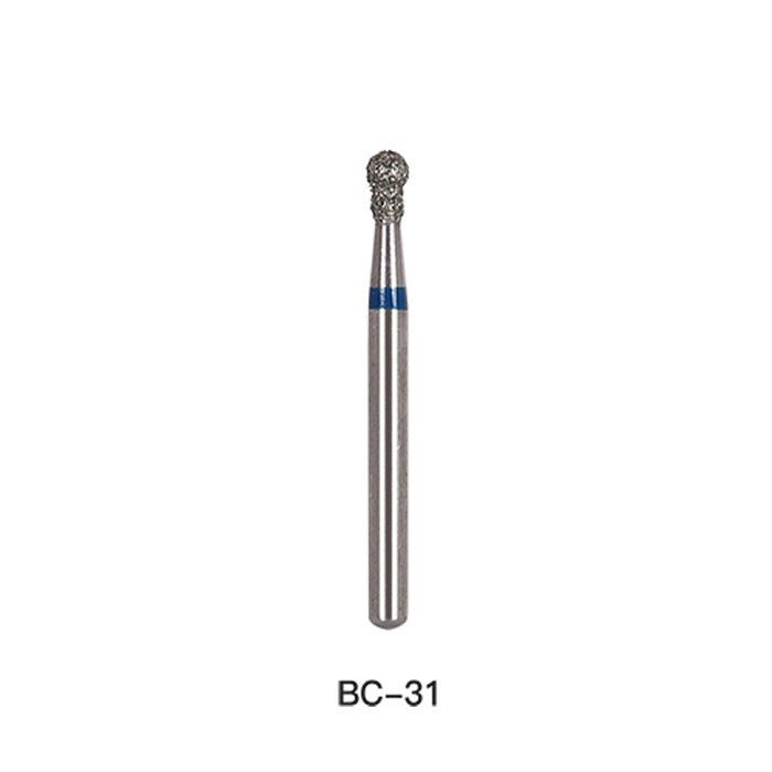 AZDENT Diamond Bur FG BC 31 Round With Collar 5pcs/Pack-azdentall.com