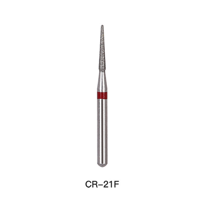 AZDENT Diamond Bur FG CR 21F Round End Cone 5pcs/Pack-azdentall.com