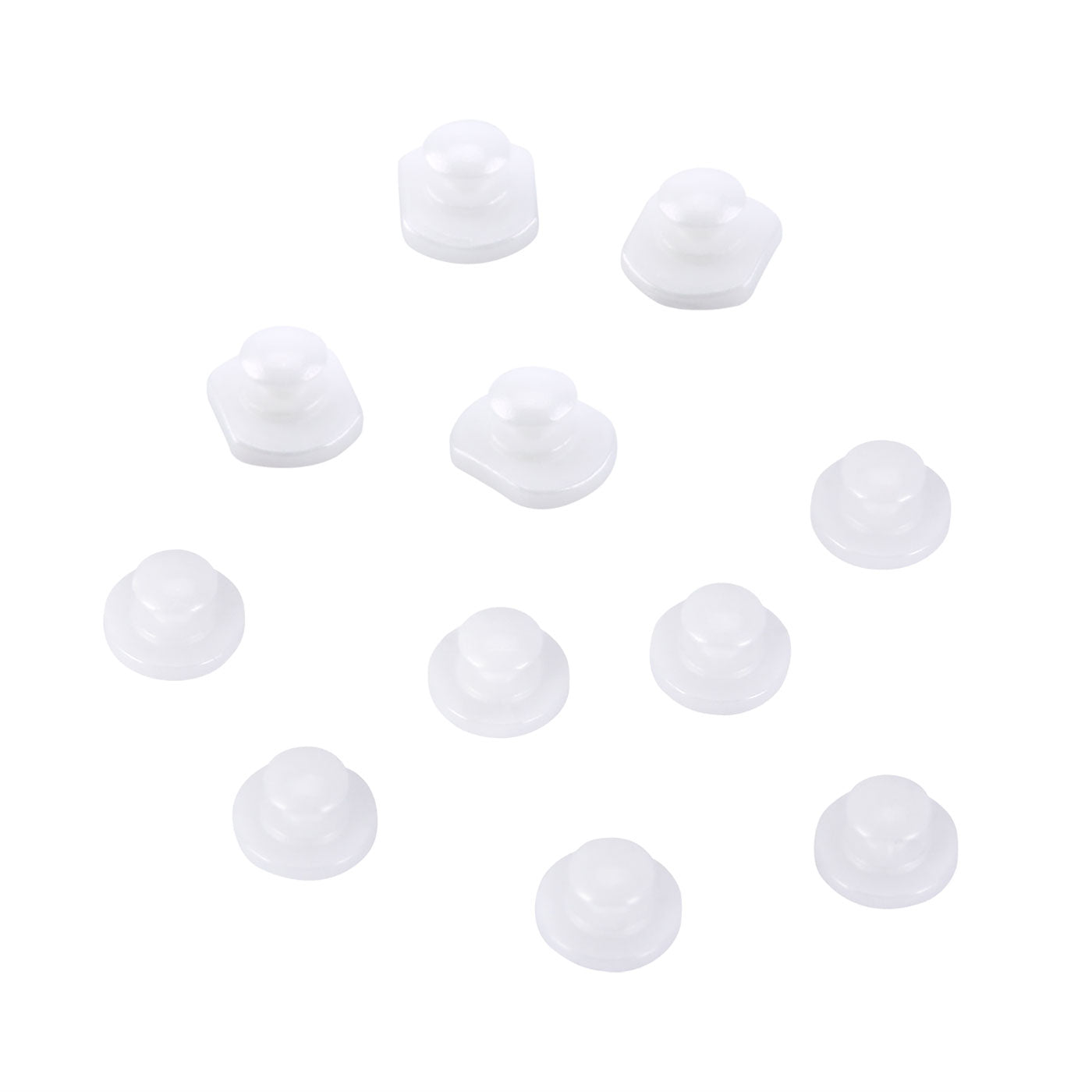 AZDENT Dental Lingual Button Bondable Composite Ceramic Round/Rectangular Base, 10pcs/Bag - azdentall.com