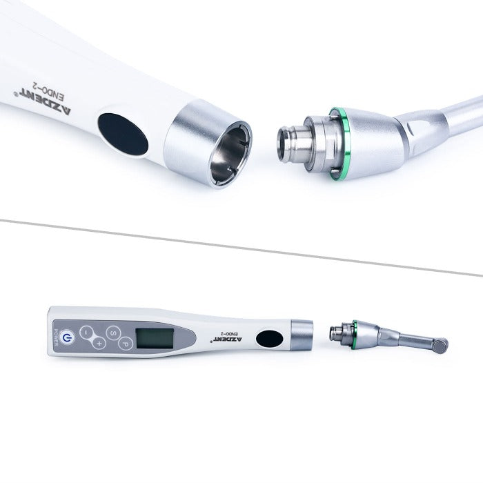 AZDENT Dental Mini Cordless Endo Motor Treatment ENDO-2 With 16:1 Contra Angle 9 Programs With Reciprocation Function-azdentall.com