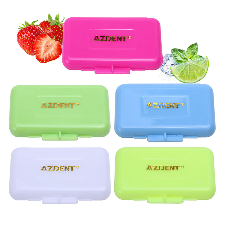 5 Boxes AZDENT Orthodontic Wax Scented Assorted 5 Strips/Box. White Wax Strips - azdentall.com