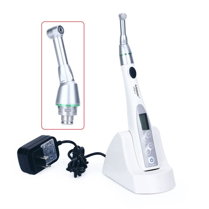 AZDENT Dental Mini Cordless Endo Motor Treatment ENDO-2 With 16:1 Contra Angle 9 Programs With Reciprocation Function-azdentall.com
