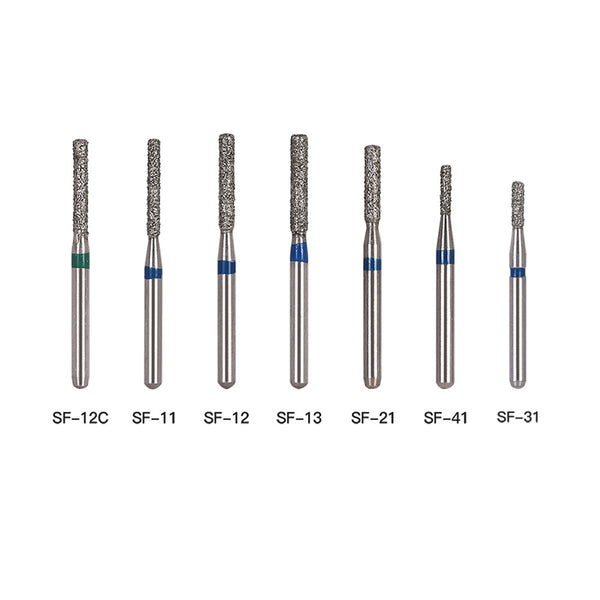 AZDENT Diamond Bur SF Series Full Size Flat End Cylinder 5pcs/Pack -azdentall.com