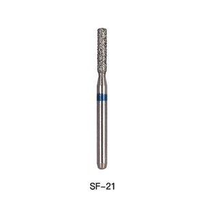 AZDENT Diamond Bur SF 21 Flat End Cylinder 5pcs/Pack -azdentall.com