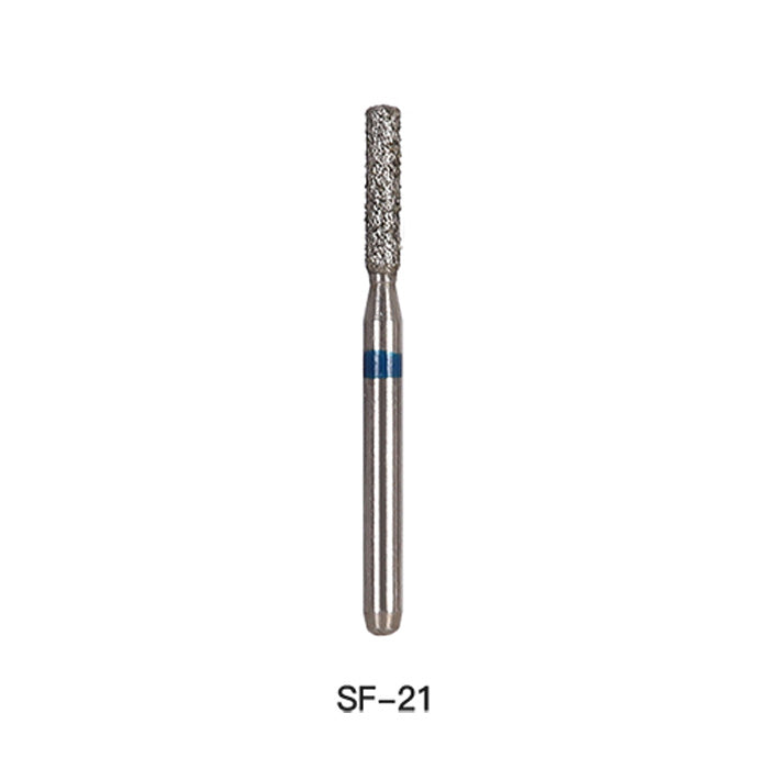 AZDENT Diamond Bur SF 21 Flat End Cylinder 5pcs/Pack -azdentall.com