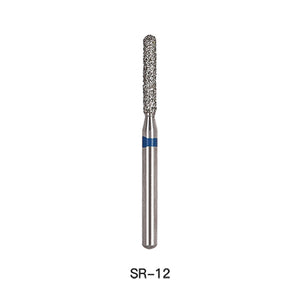 AZDENT Diamond Bur SR 12 Round End Cylinder 5pcs/Pack-azdentall.com