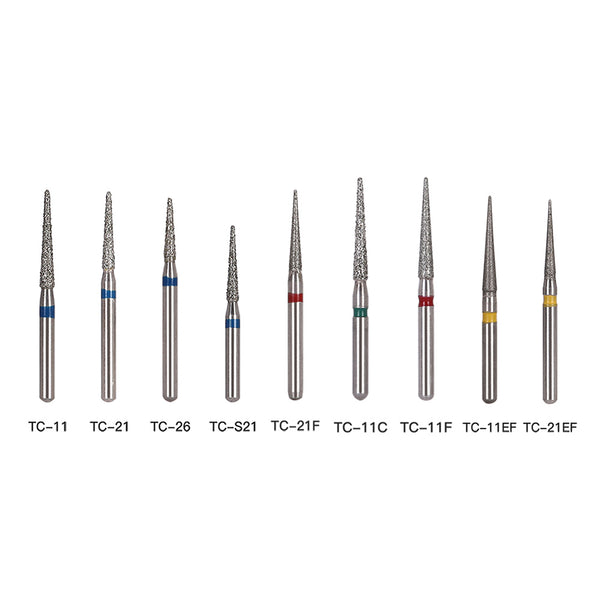 AZDENT Diamond Bur TC Series Full Size Needle 5pcs/Pack-azdentall.com