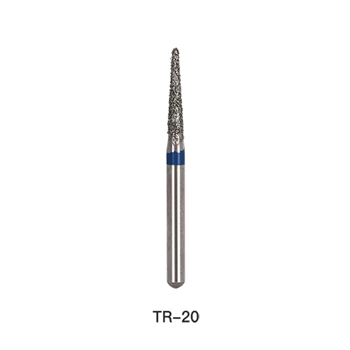 AZDENT Diamond Bur TR 20 Round End Cone 5pcs/Pack-azdentall.com