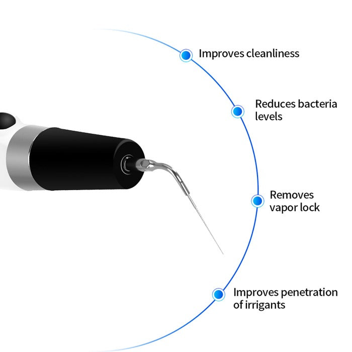 Dental Ultrasonic Activator Irrigator with 6 Tips Cordless Ultrasonic Operation 300° Rotation-azdentall.com