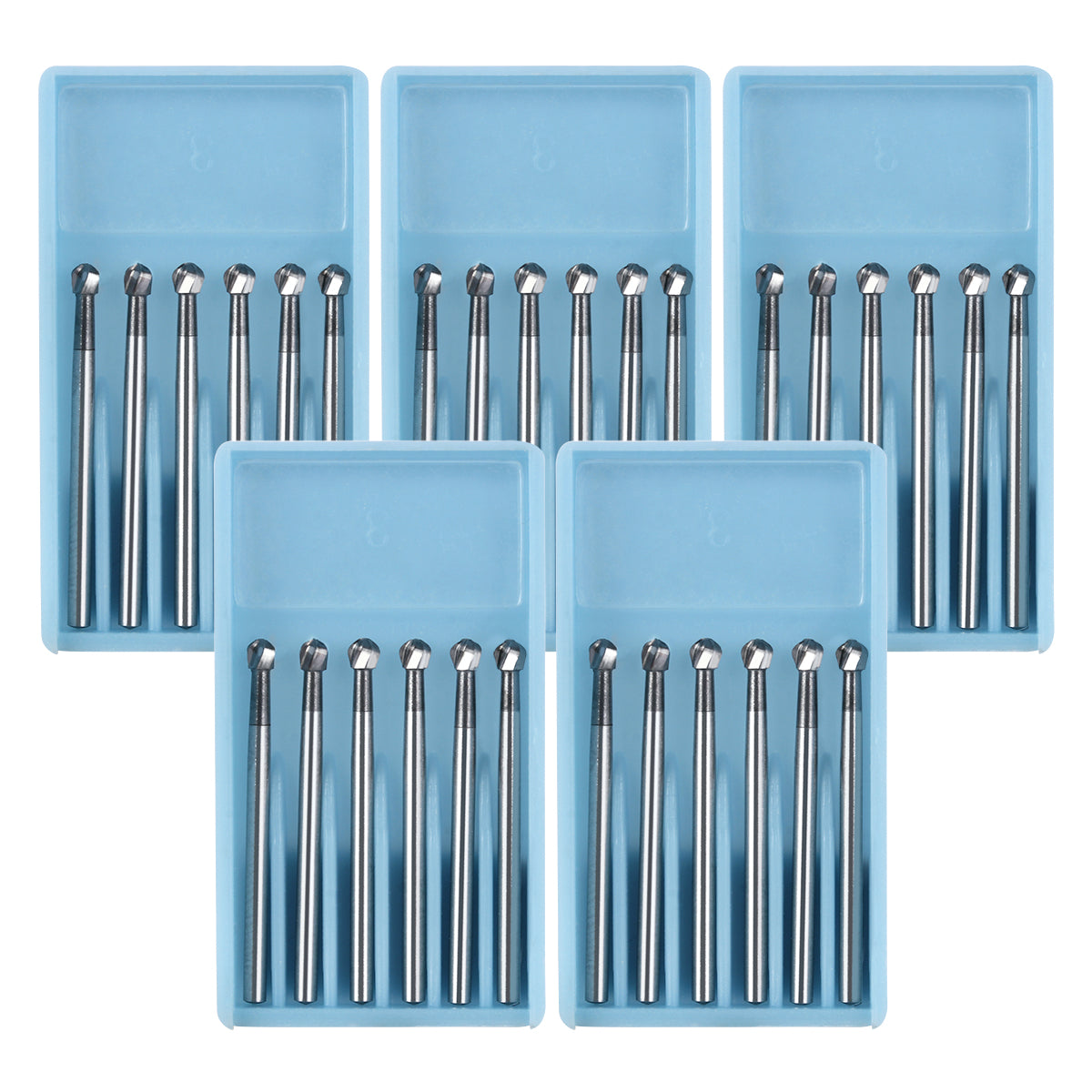 Dental FG #8 SL Surgical Length Round 25mm Carbide Burs 6pcs/Box-azdentall.com