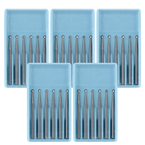 Dental FG #4 SL Surgical Length Round 25mm Carbide Burs 6pcs/Box-azdentall.com