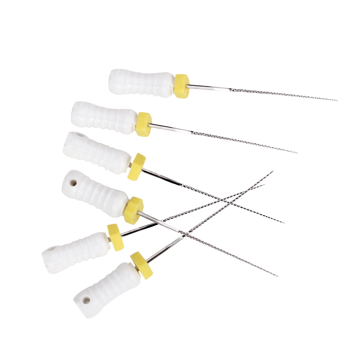 AZDENT Dental Hand K-Files Stainless Steel 25mm #15 White 6pcs/Box-azdentall.com