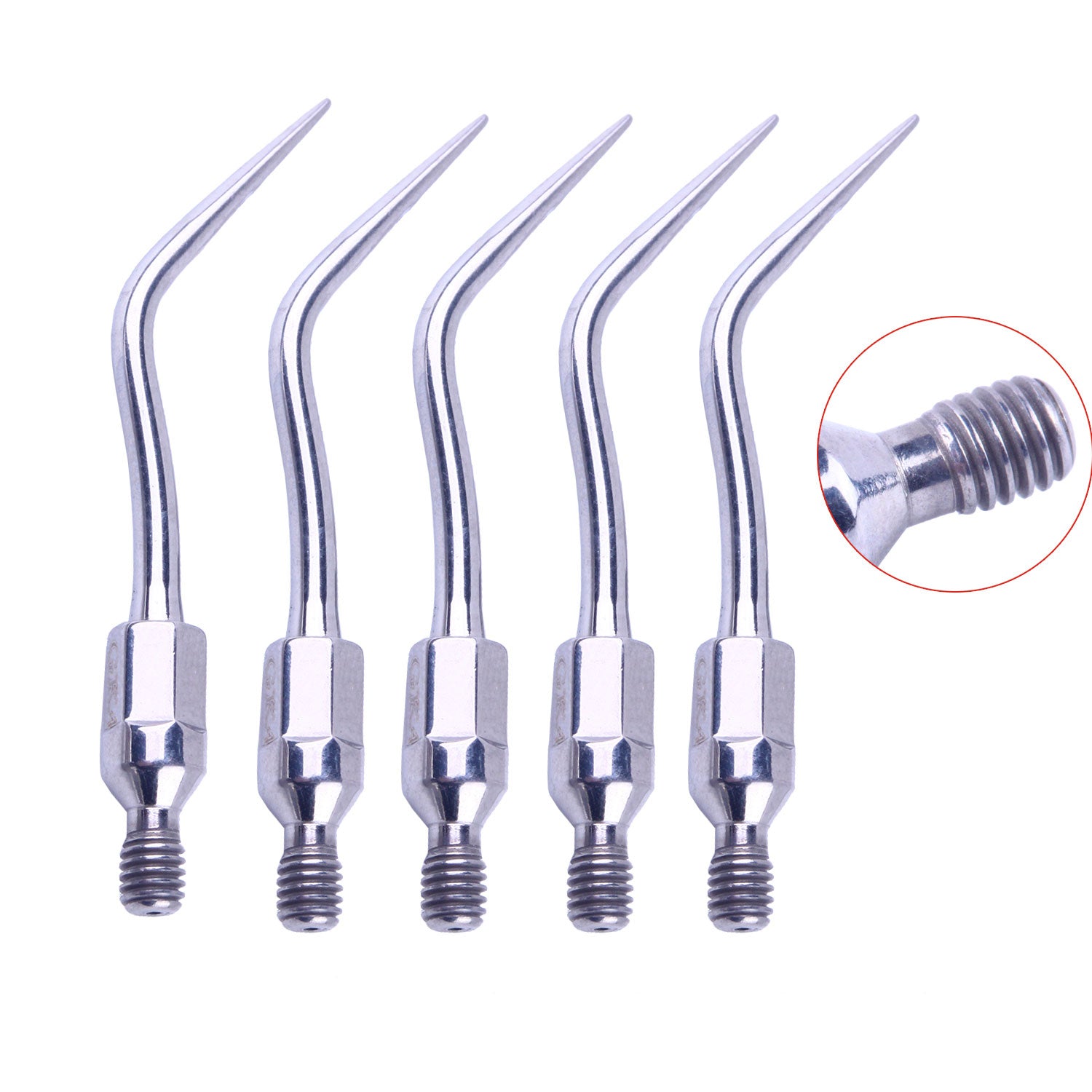 5 Pcs Dental Ultrasonic Air Scaler Scaling Handpiece Tips GK4 - azdentall.com