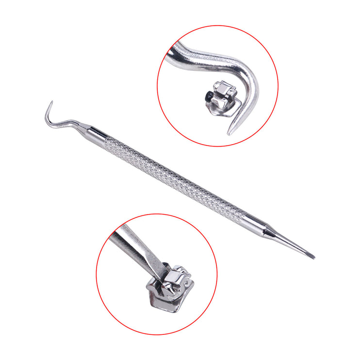 AZDENT Dental Orthodontic Metal Self-Ligating Brackets Braces MBT .022 Hooks on 345 with Buccal Tube 28pcs/Kit - azdentall.com