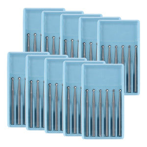 Dental FG #4 SL Surgical Length Round 25mm Carbide Burs 6pcs/Box-azdentall.com